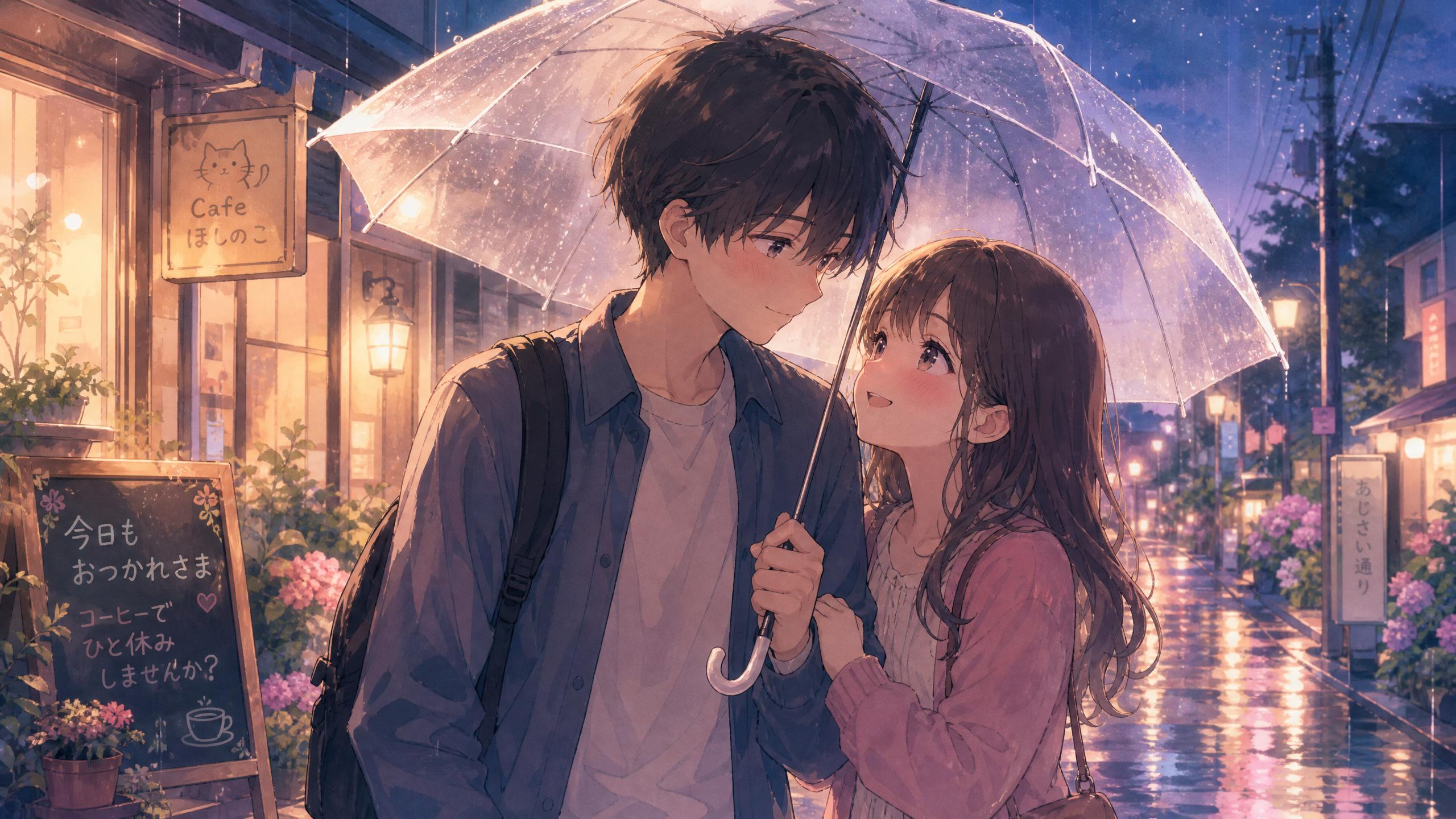 重口-雨中相遇恋爱教程动漫合集